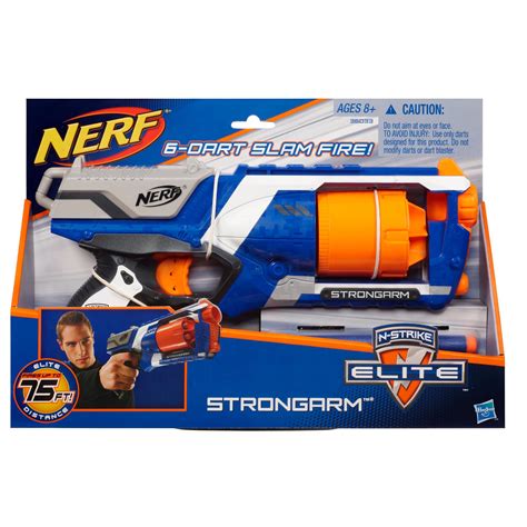 nerf strike elite|NERF N Strike Elite Strongarm Toy Blaster with Rotating Barrel .